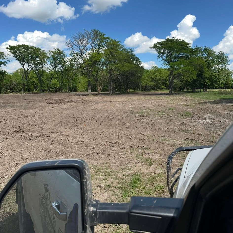 Wide graded path and land management work in Henry County, Missouri